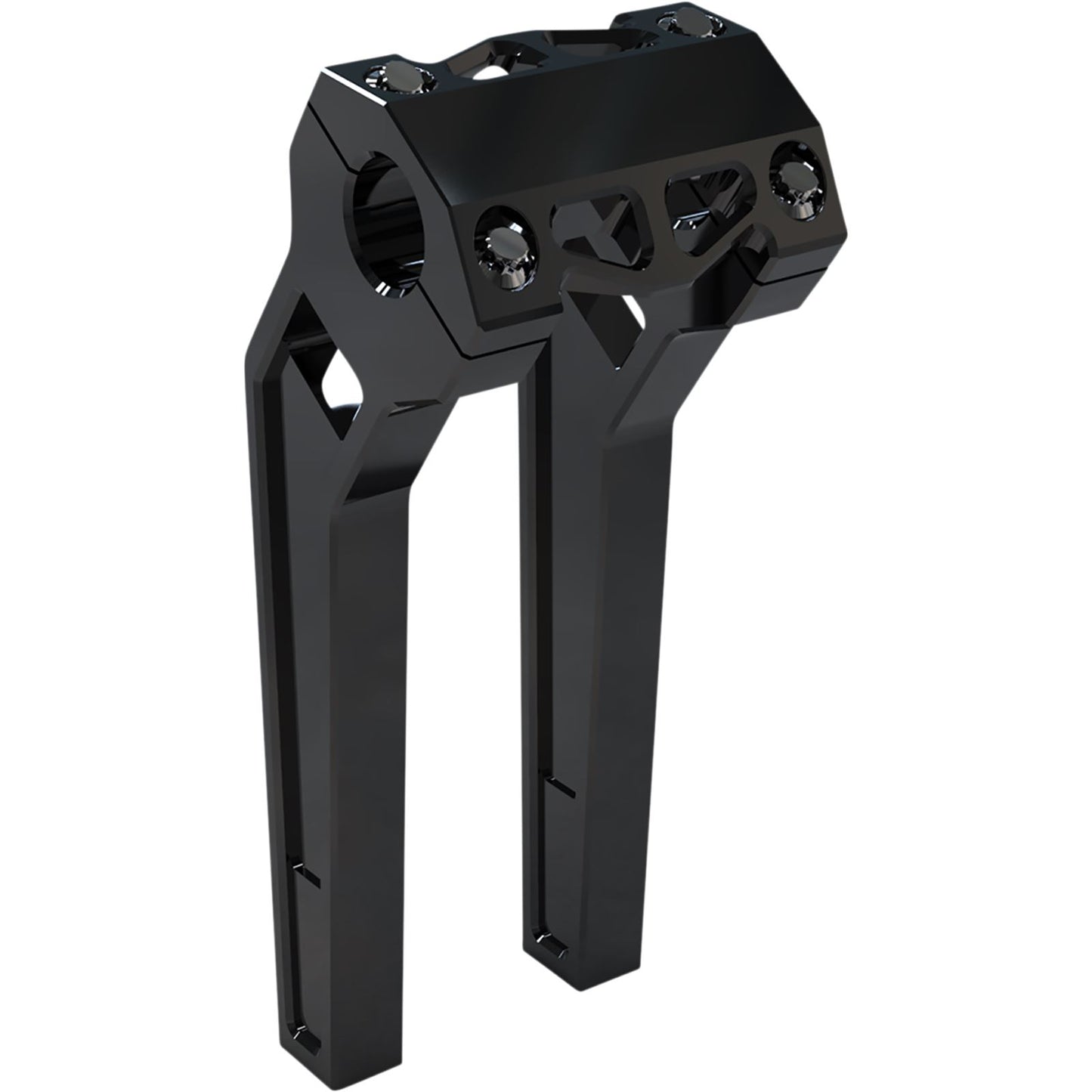 LA Choppers 10" Black Anodized Pullback Risers w/ 1-1/4" Clamping [MPN: LA-7481-10B]_1056738