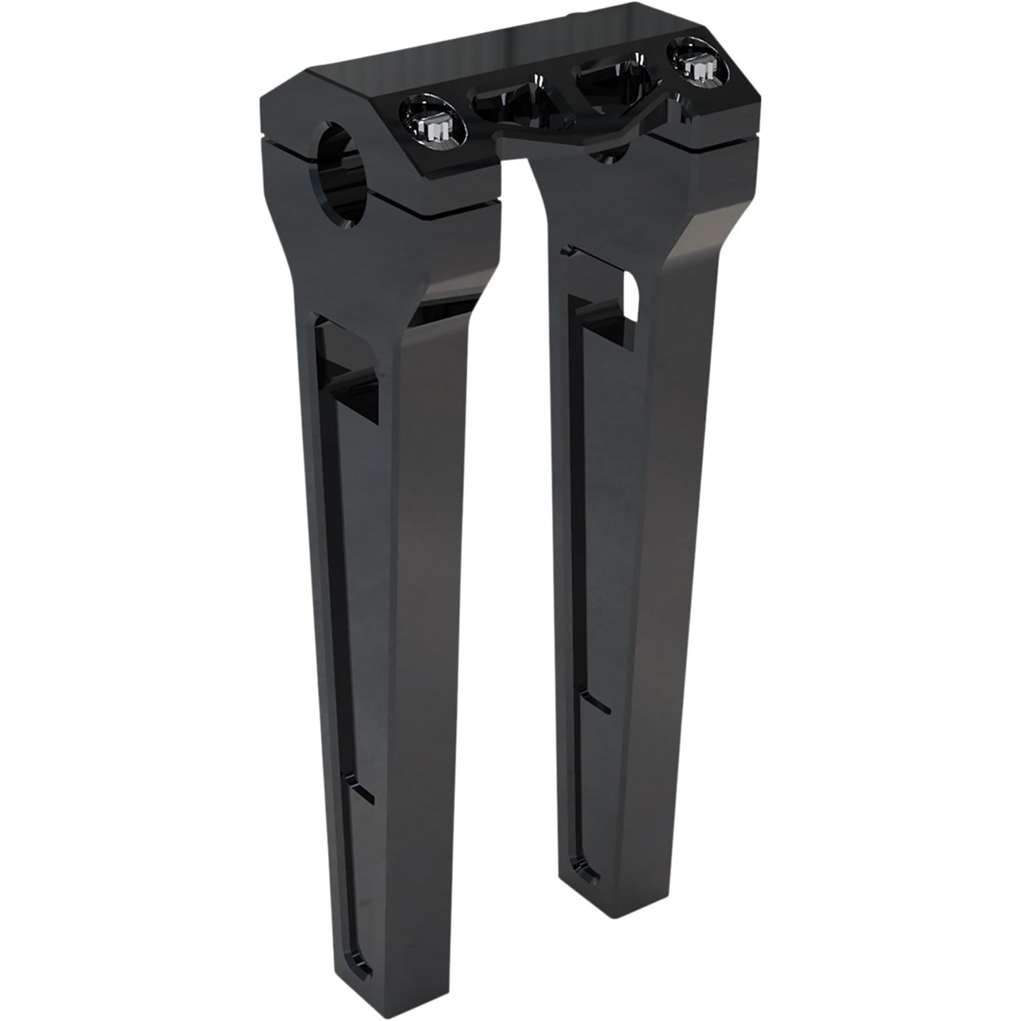 LA Choppers 10" Black Anodized Straight Risers w/ 1" Clamping [MPN: LA-7470-10B]_1056669