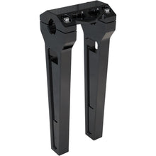 LA Choppers 10" Black Anodized Straight Risers w/ 1" Clamping [MPN: LA-7470-10B]_1056669