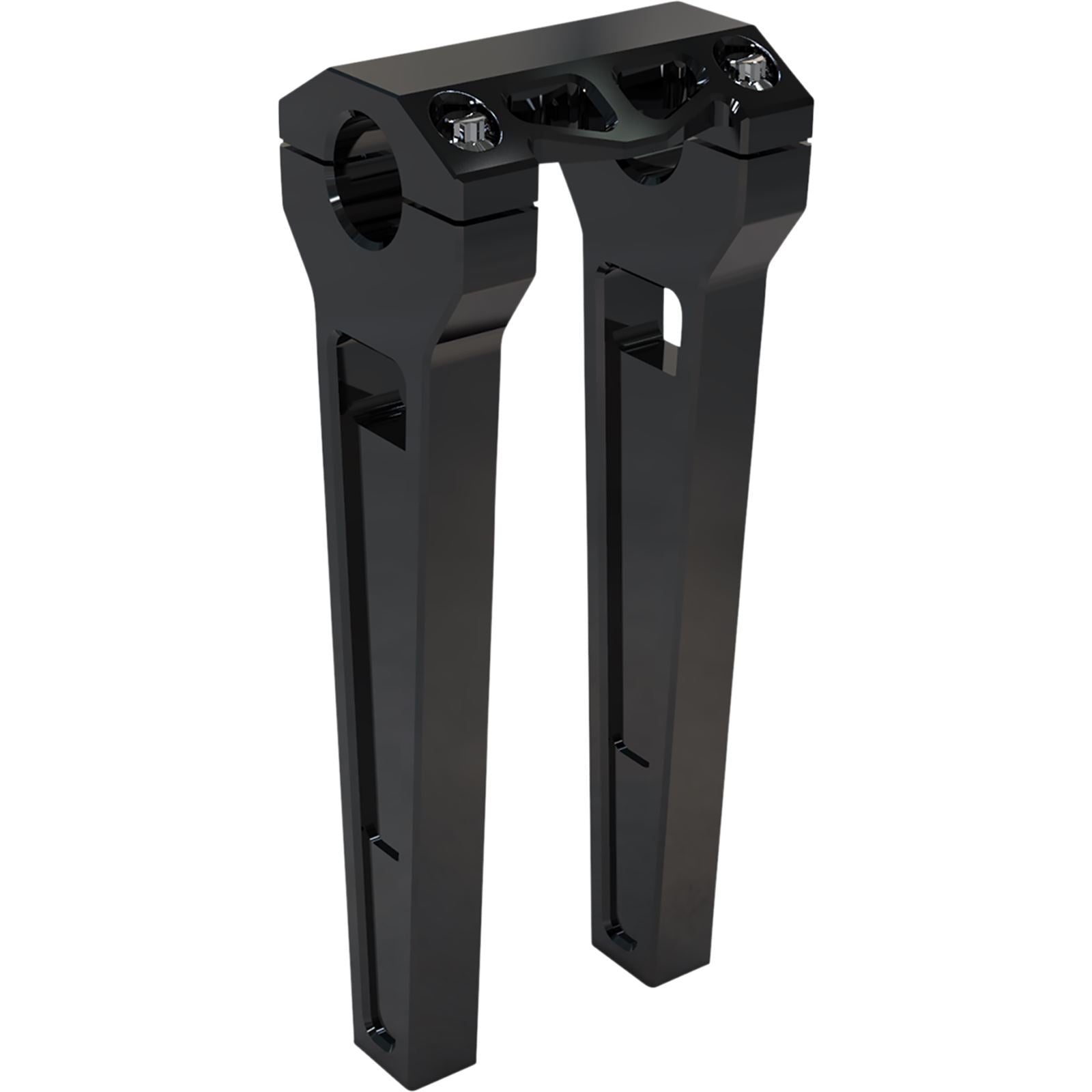 LA Choppers 10" Black Anodized Straight Risers w/ 1-1/4" Clamping [MPN: LA-7480-10B]_1056806