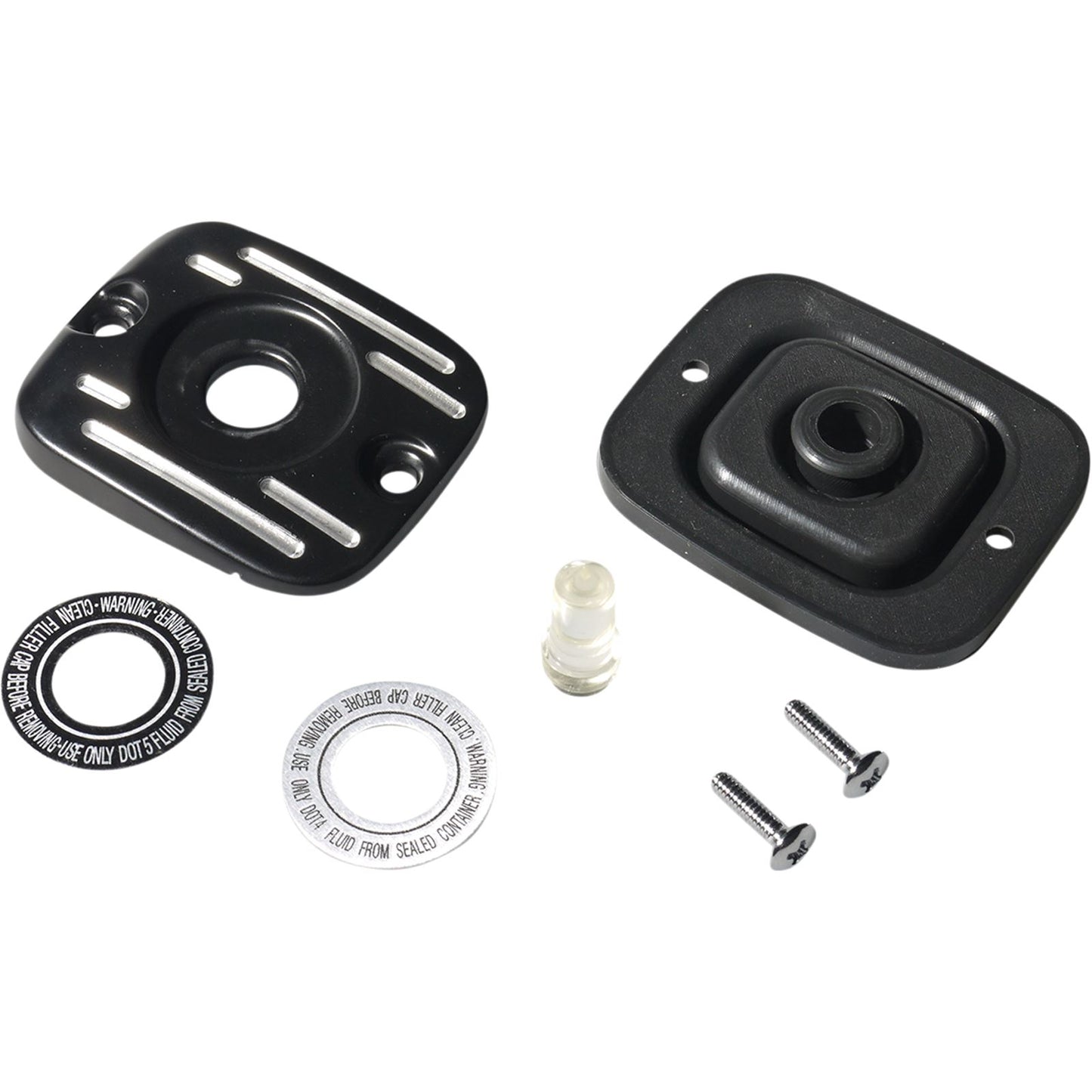 Drag Specialties Black Master Cylinder Cover for '05 - '17 Big Twin 0611-0188_1030854