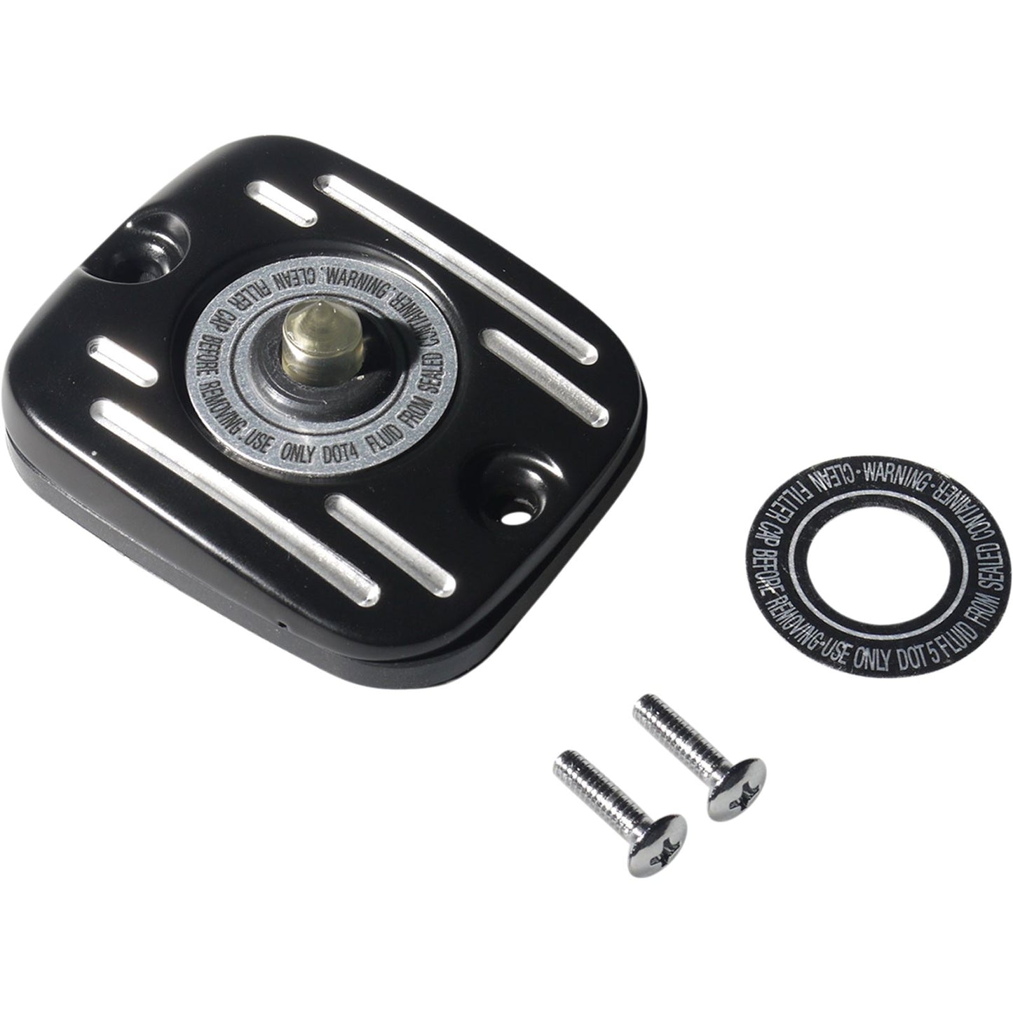 Drag Specialties Black Master Cylinder Cover for '05 - '17 Big Twin 0611-0188_1030855