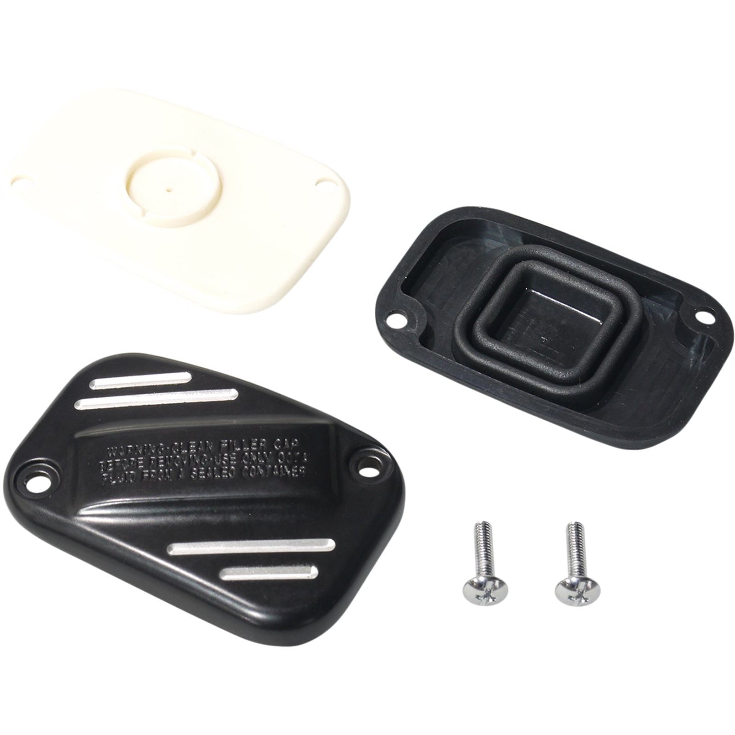Drag Specialties Black Master Cylinder Cover for '15+ Softail 0611-0189_1030856