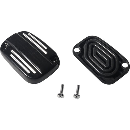 Drag Specialties Black Master Cylinder Cover for '08 - '18 FL [MPN: 0611-0190]_1030858