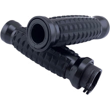 Drag Specialties Matte Black Grenade Grips for '82+ 0630-2640_1030822