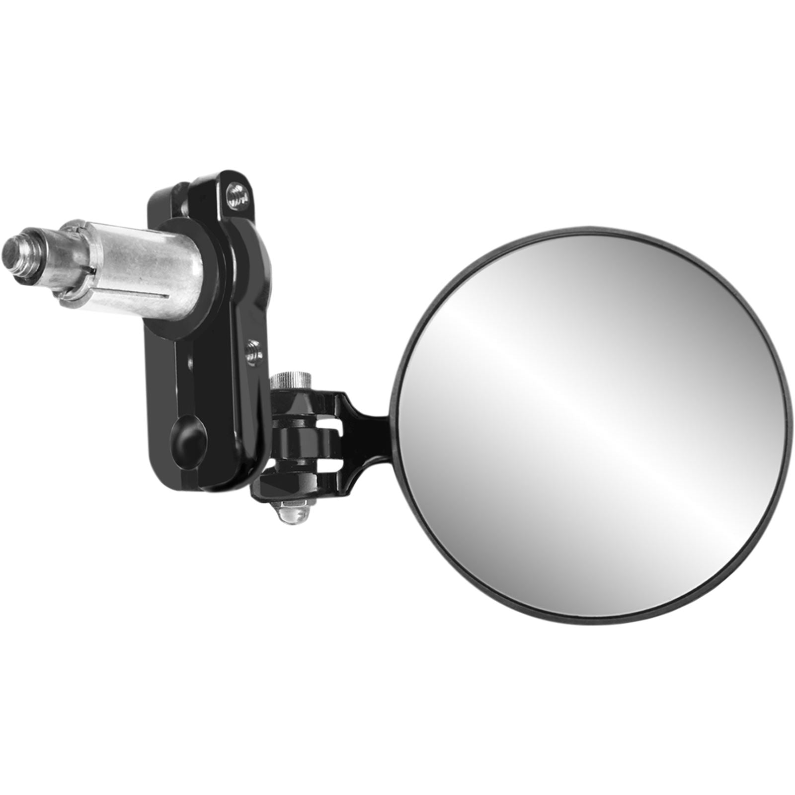 Parts Unlimited Round Bar End MIrror [MPN: 0640-1477]_1030903