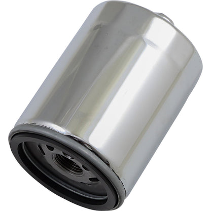 Drag Specialties Oil Filter - With Nut - Chrome - M8 0712-0642_1030942