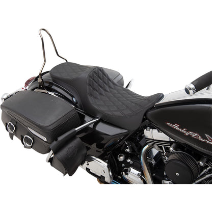 Drag Specialties Predator III 2- Up Seat - Double Diamond - Black 0801-1304_1030946