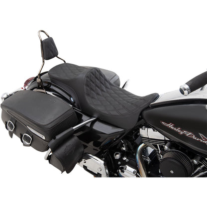 Drag Specialties Predator III 2- Up Seat - Double Diamond - Black 0801-1304_1030947