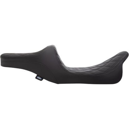 Drag Specialties Predator III 2- Up Seat - Double Diamond - Black - Vinyl 0801-1308_1030954
