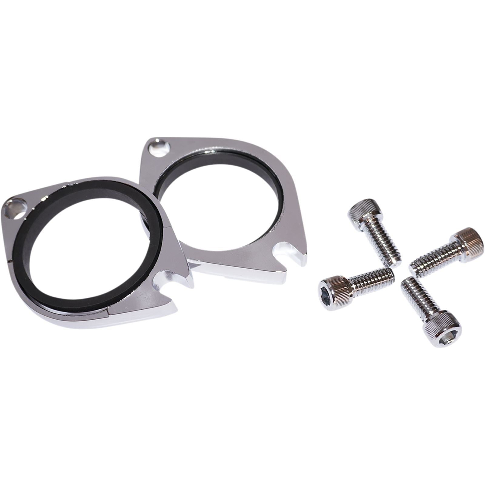 Drag Specialties Intake Flange with Chrome Seals - Pair 1050-0418_1031164