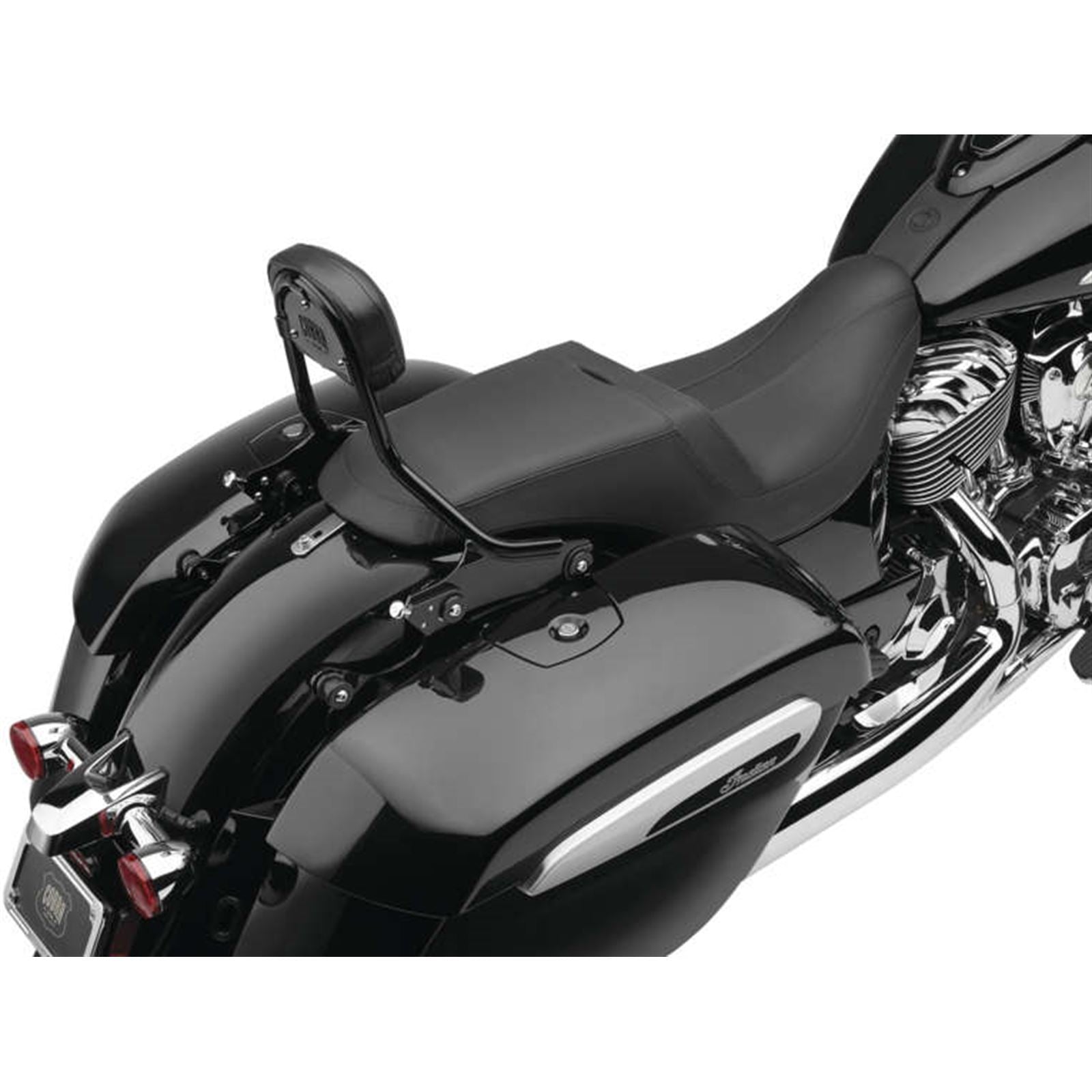 Cobra Detachable Backrest - Short - Black - for Indian Chieftain '14-'22 502-2200B_994201
