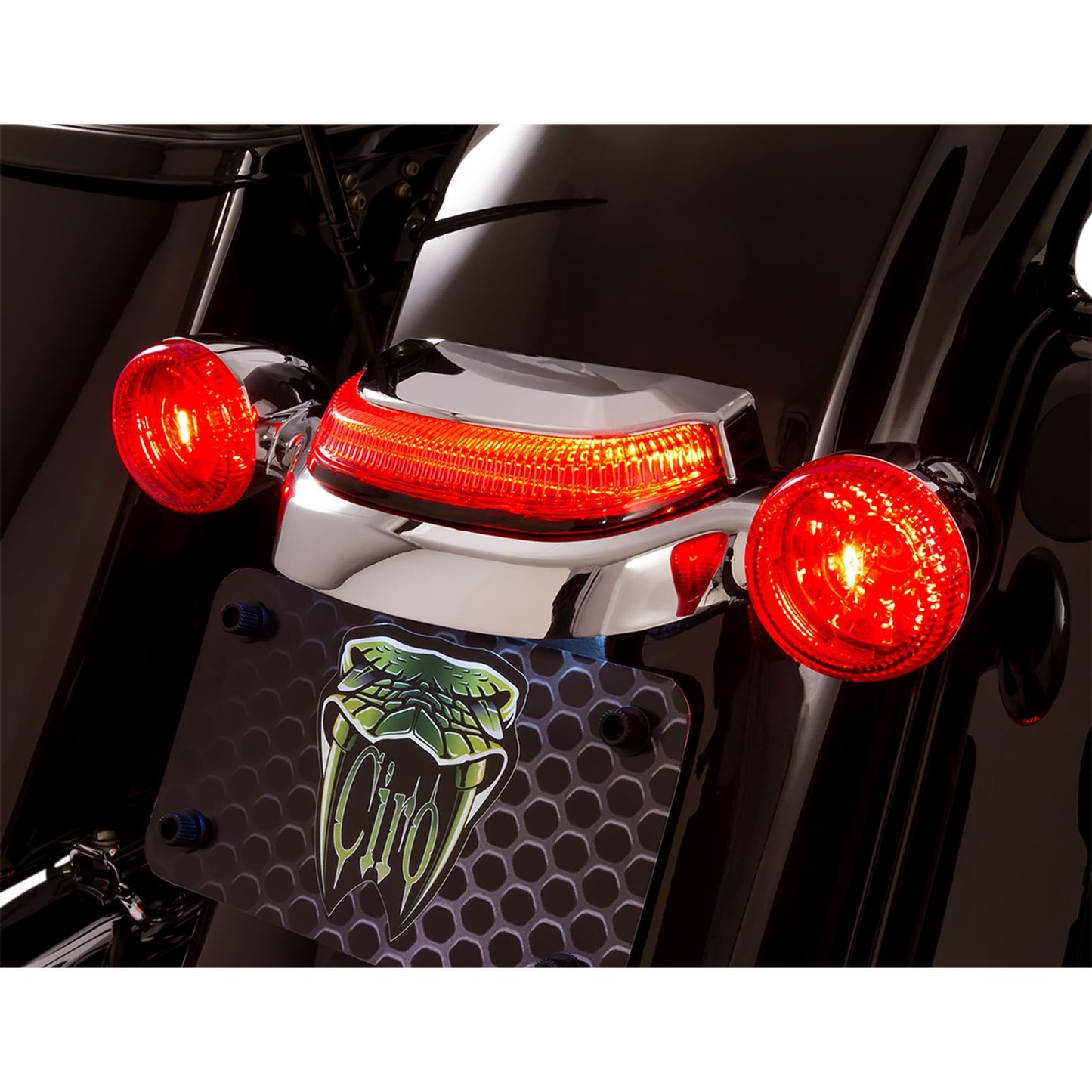 Ciro Taillight - Smoke - Chrome for Harley-Davidson [MPN: 40153]_1057016