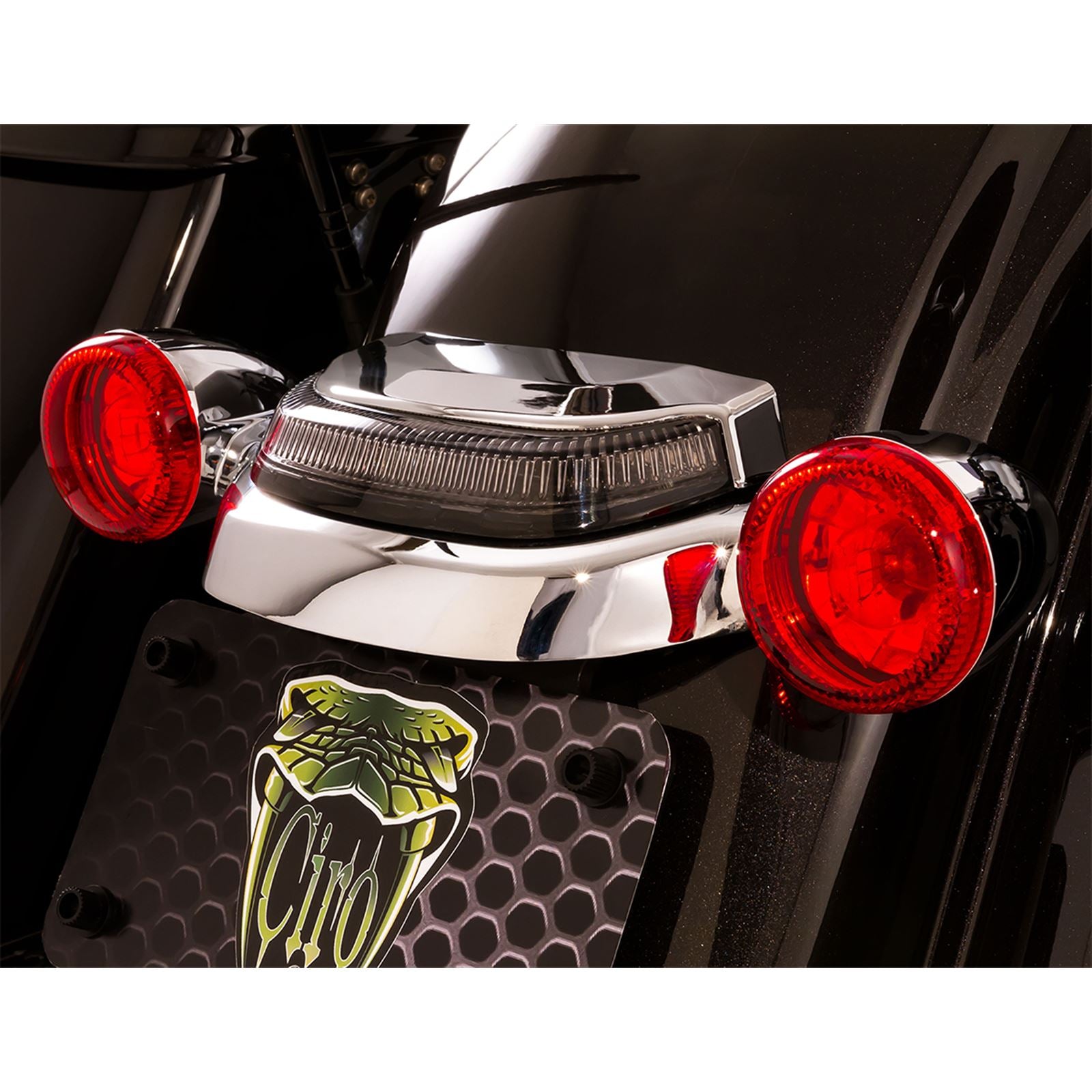 Ciro Taillight - Smoke - Chrome for Harley-Davidson [MPN: 40153]_1056995