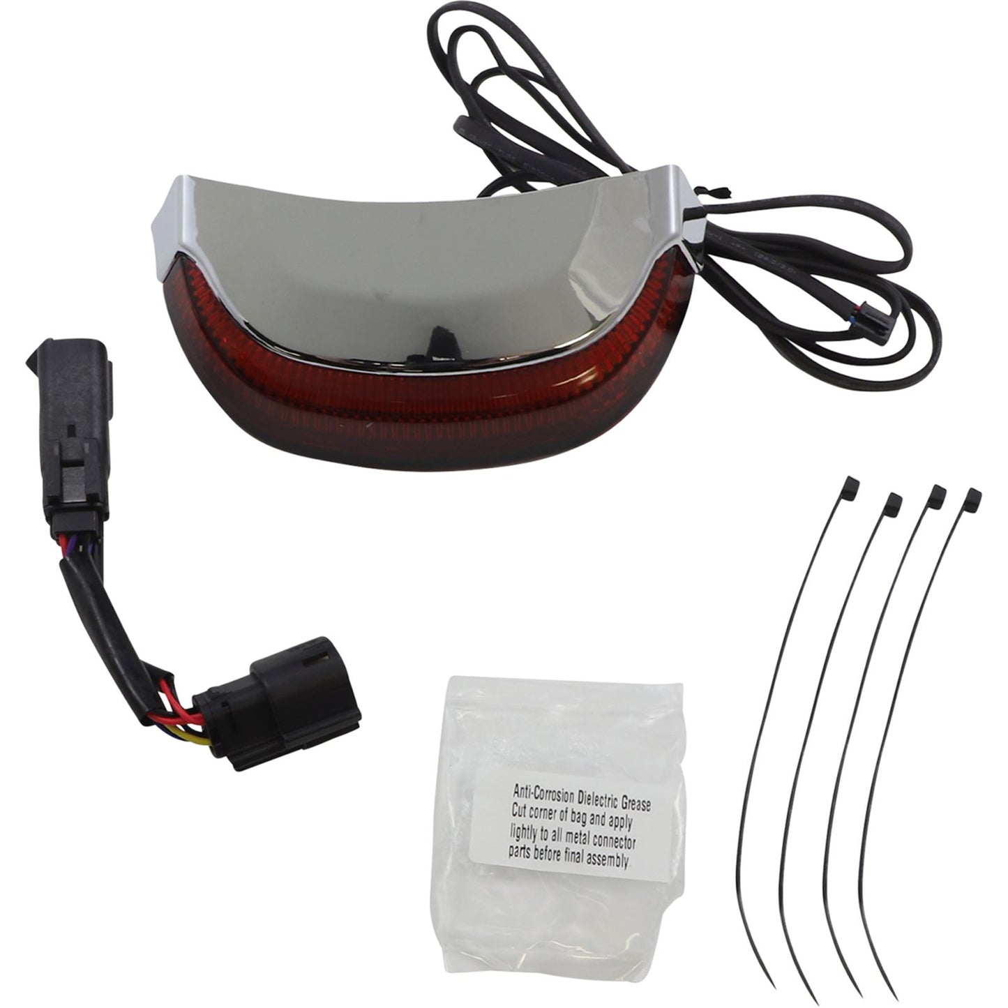 Ciro Taillight - Red - Chrome for Harley-Davidson [MPN: 40173]_1056992