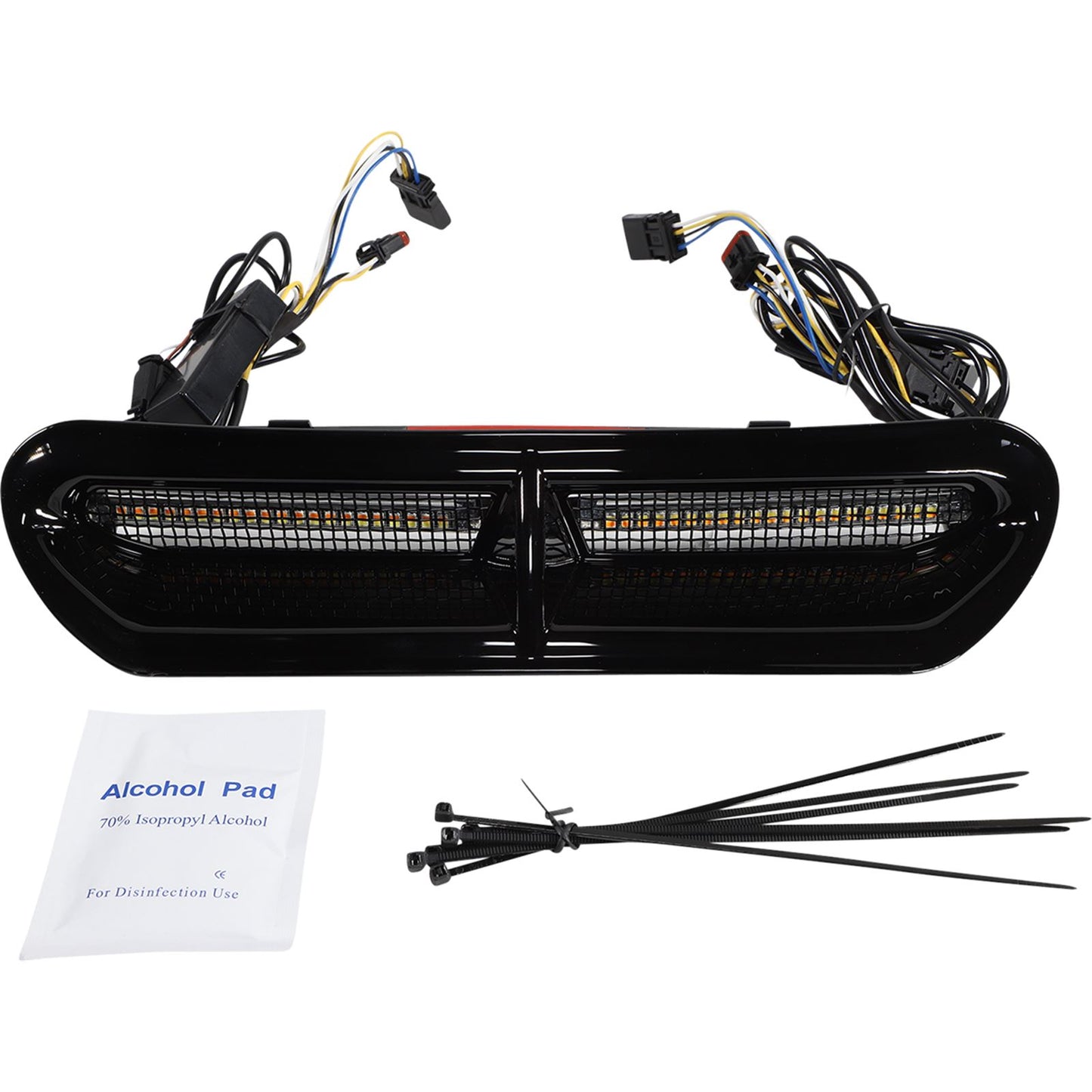 Custom Dynamics LED Vent Insert - Amber/White - Black with Black Mesh CD-VENT-AW2-BB_1057049