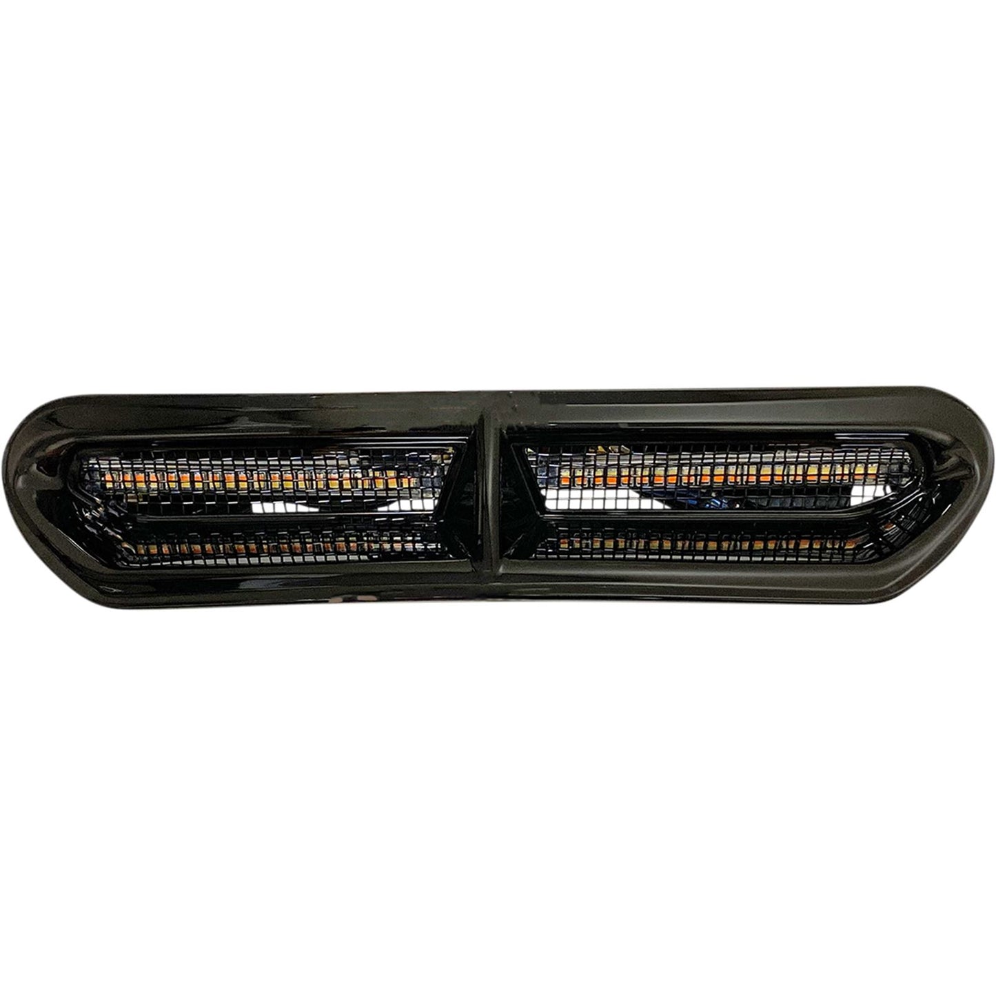 Custom Dynamics LED Vent Insert - Amber/White - Black with Black Mesh CD-VENT-AW2-BB_1057050