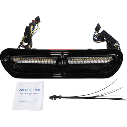 Custom Dynamics LED Vent Insert - Amber/White - Black with Stainless Mesh CD-VENT-AW2-B_1057054