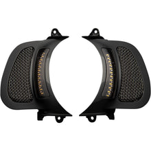 Custom Dynamics LED Vent Insert - Amber/White - Black with Stainless Mesh CD-RG-V-AW2-B_1057055