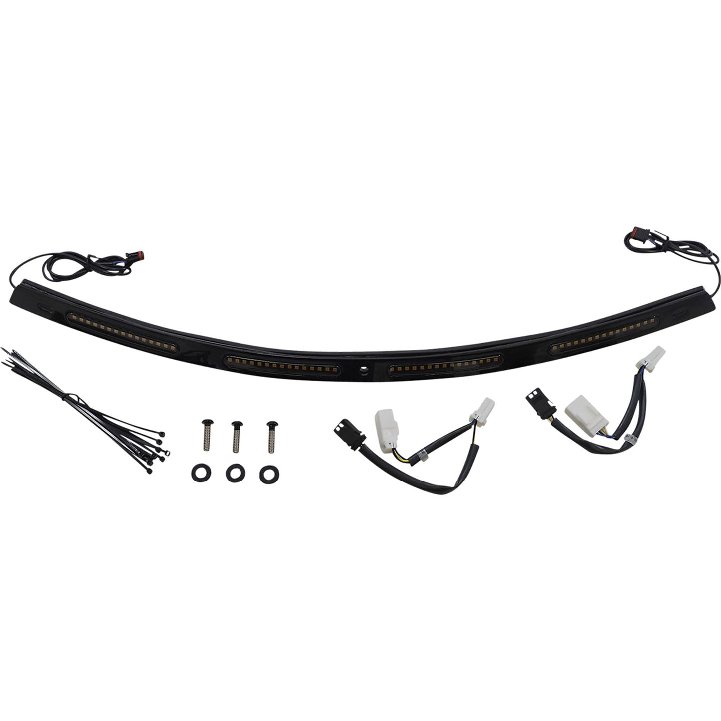 Custom Dynamics Windshield Trim - Sequential Turn Signals - Black CD-WT2-SEQ-01-B_1090957