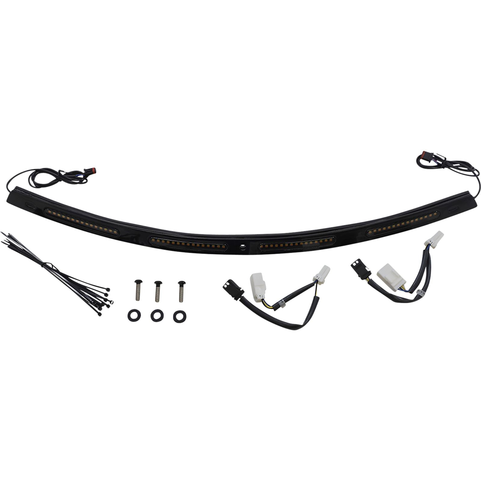 Custom Dynamics Windshield Trim - Sequential Turn Signals - Black CD-WT2-SEQ-01-B_1090957