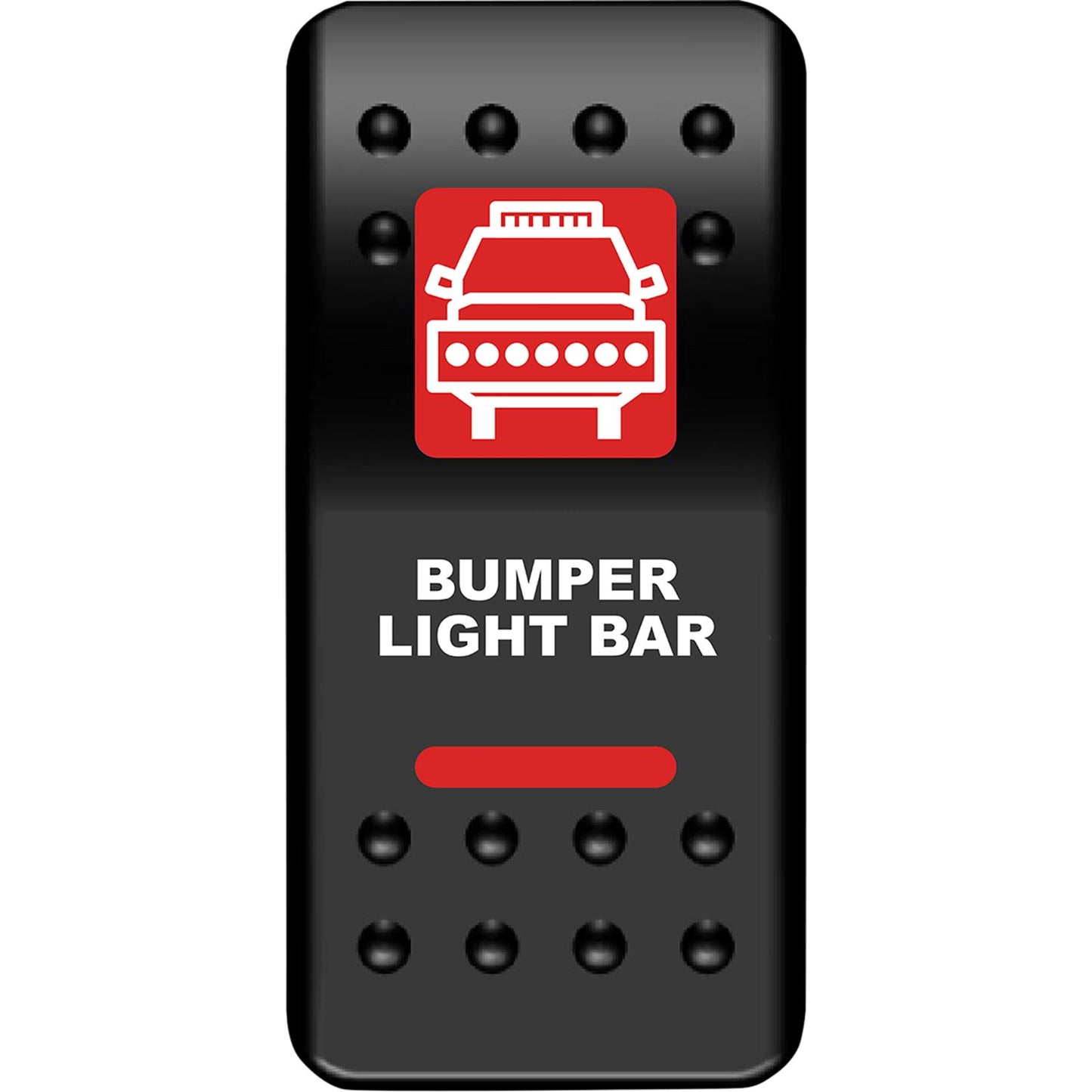 Moose Offroad Rocker Switch - Bumper Light Bar - Red 2106-0551_1031605