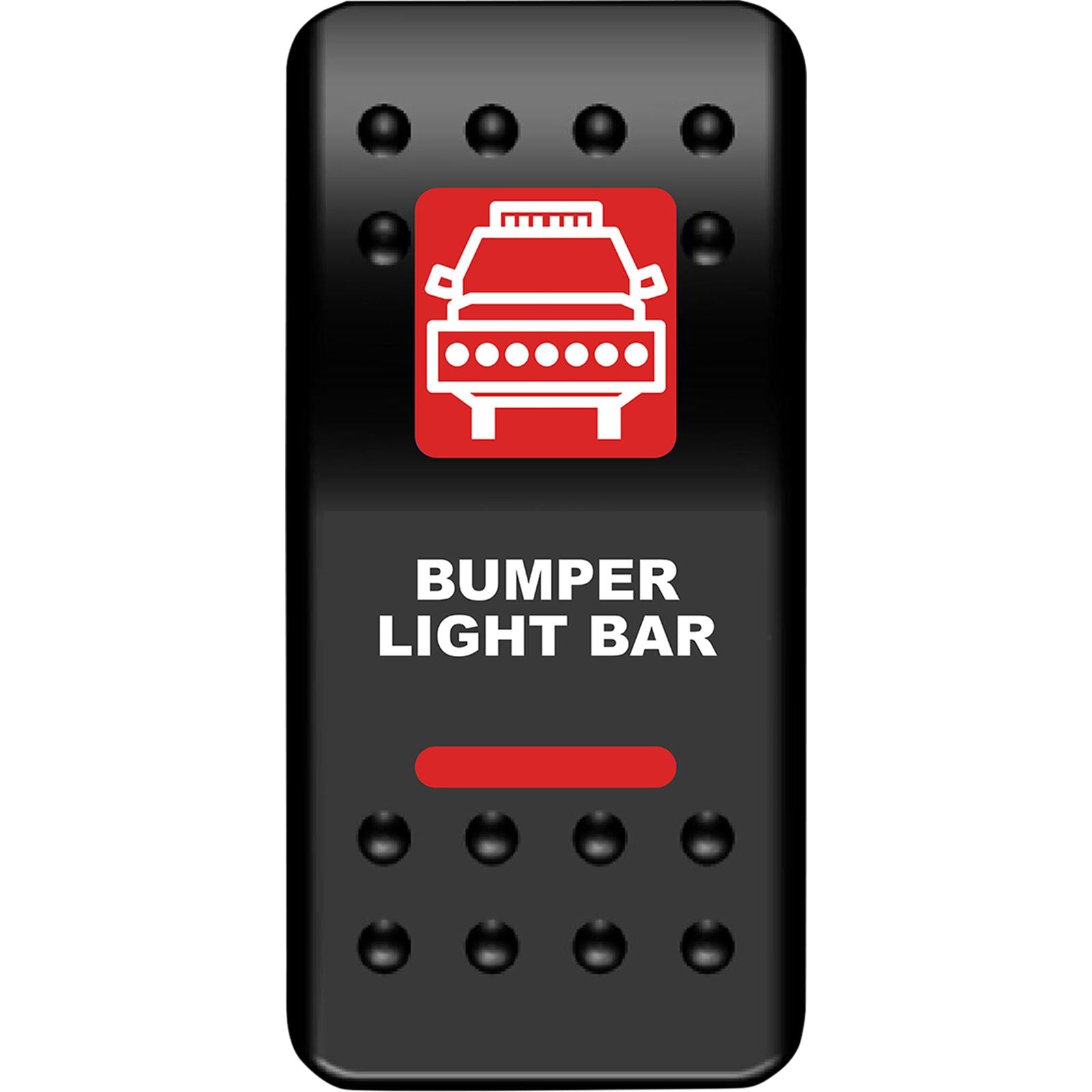 Moose Offroad Rocker Switch - Bumper Light Bar - Red 2106-0551_1031605