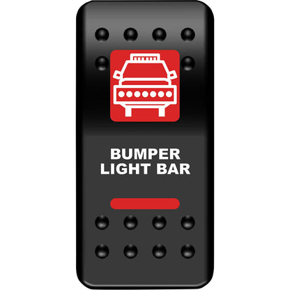 Moose Offroad Rocker Switch - Bumper Light Bar - Red 2106-0551_1031605