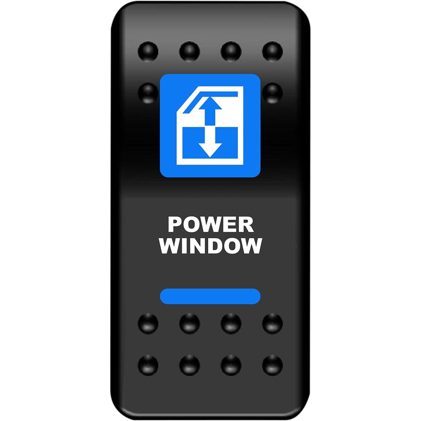 Moose Offroad Rocker Switch - Power Window - Blue 2106-0573_1031609
