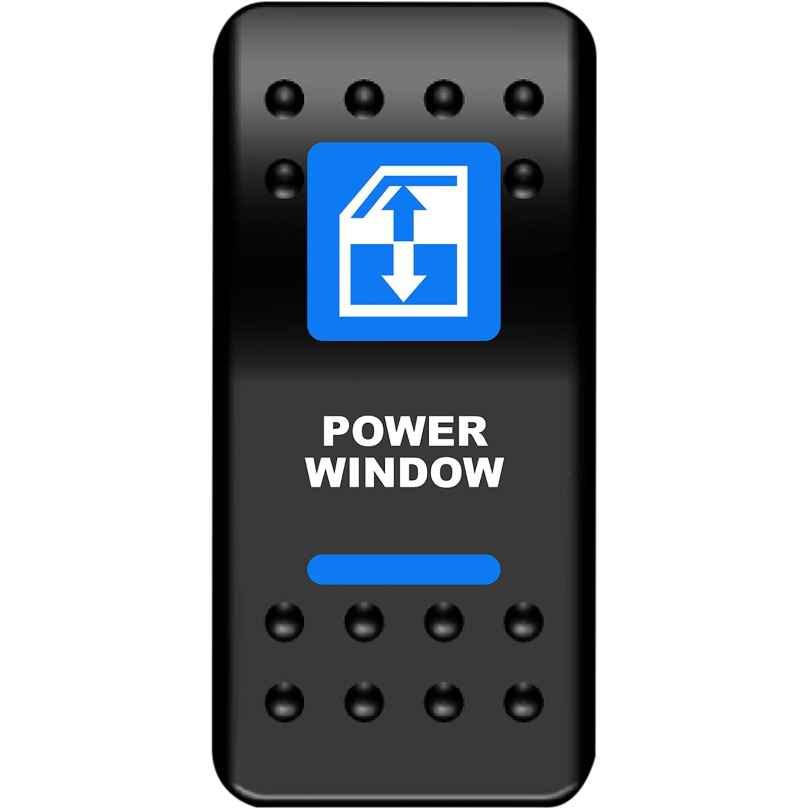 Moose Offroad Rocker Switch - Power Window - Blue 2106-0573_1031609