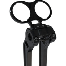 LA Choppers Gauge Mount - Dual - Black for Dyna/Sportster [MPN: LA-7397-02B]_1057126