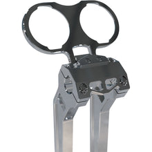 LA Choppers Gauge Mount - Dual - Raw for Dyna/Sportster [MPN: LA-7397-02R]_1057127