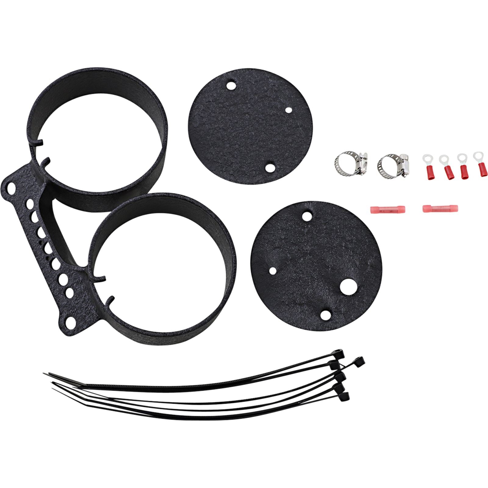 Drag Specialties Dual Gauge Bracket -  Wrinkle Black 2210-0545_1031693