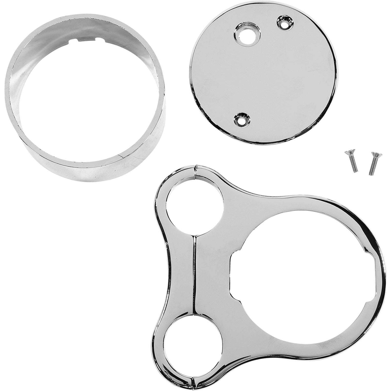 Drag Specialties 1.5" T-Bar Gauge Mount - Chrome - For OEM Gauge 2210-0561_1057128