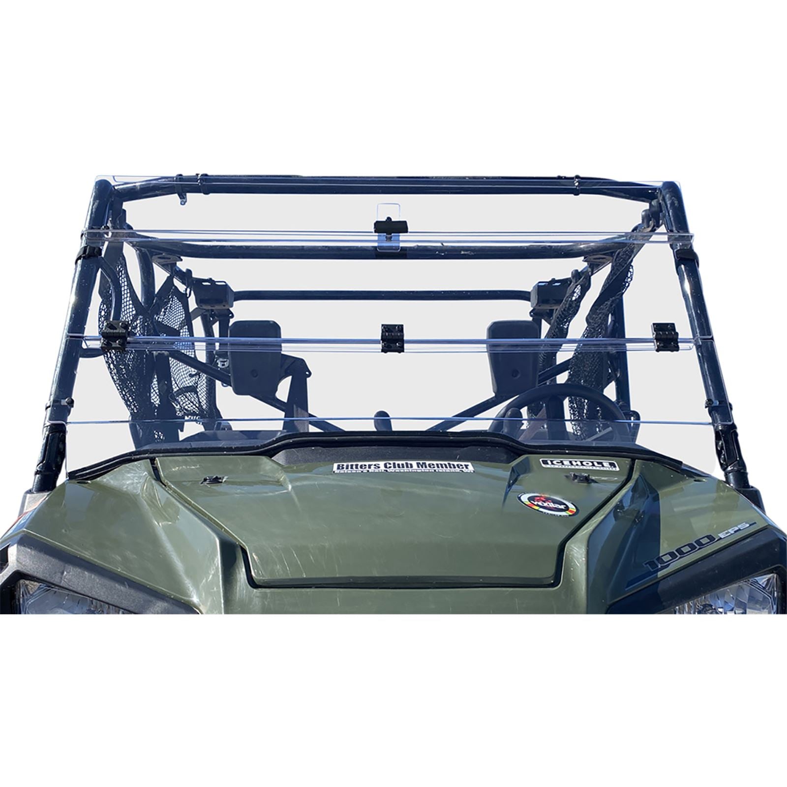 Moose Offroad Full Folding Windshield - Deluxe - Pioneer 2317-0459_1031686