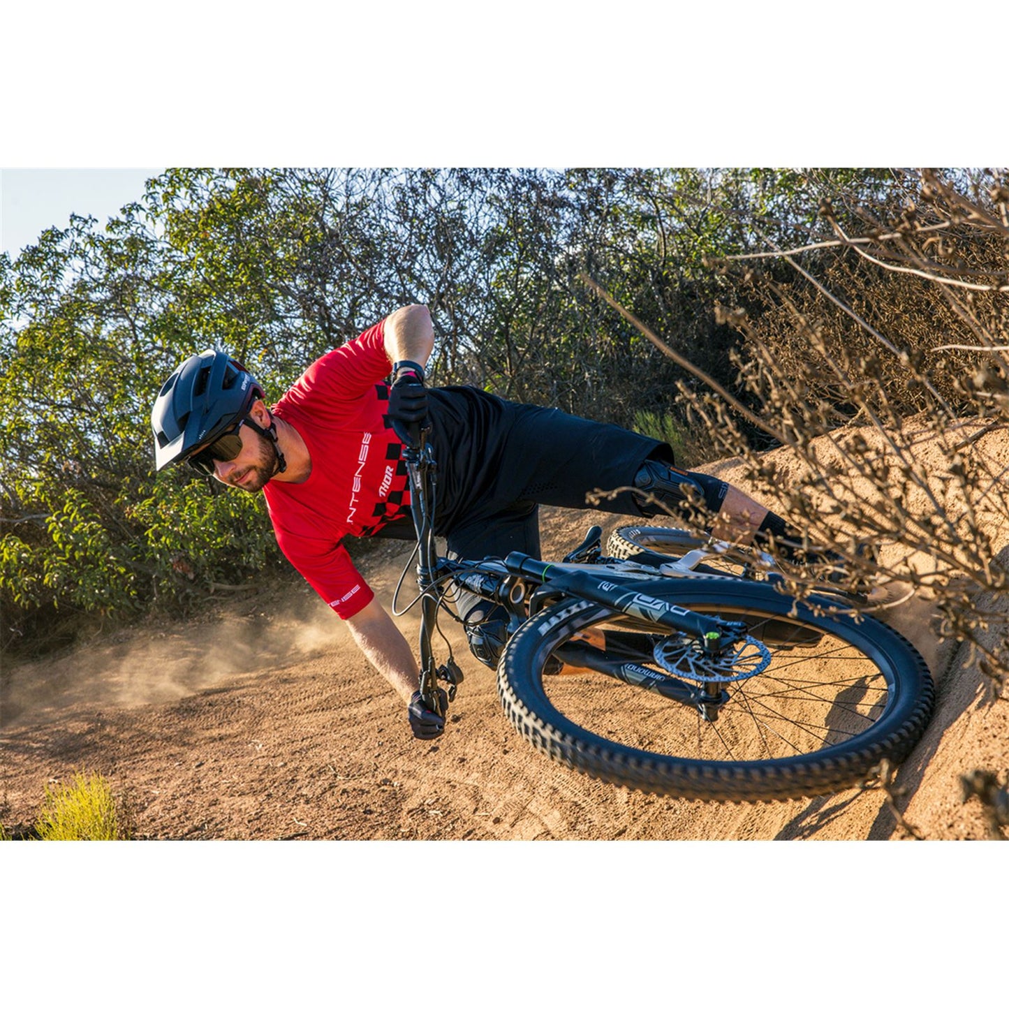 Thor Intense Chex Jersey - Red/Black - Large 5120-0141_1057414