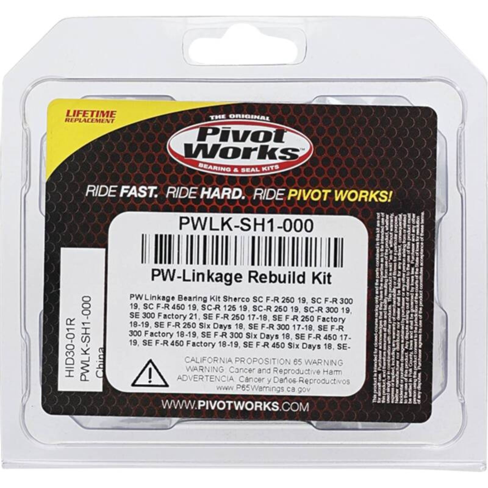 Pivot Works Linkage Rebuild Kit for Sherco PWLK-SH1-000_1690967