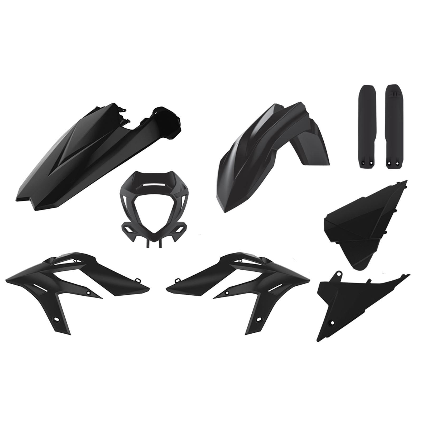 Polisport Full Enduro Kit - Black 91060_1091276