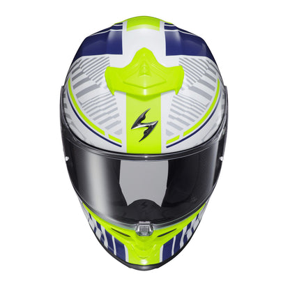 ScorpionEXO EXO-R1 Air Full Face Helmet Juice - White/Blue - 3X-Large CLOSEOUT [MPN: R1-1238]_1645513