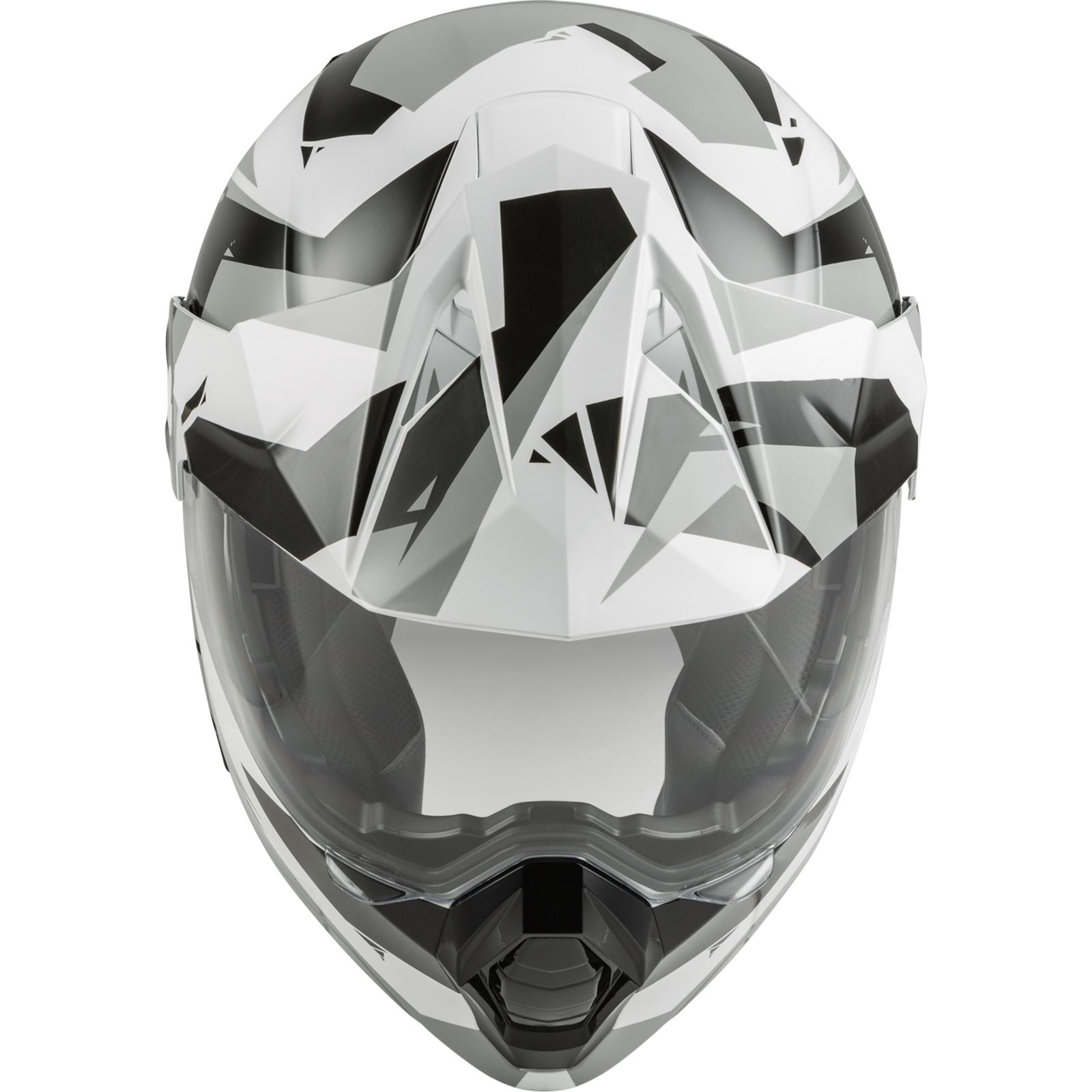 Fly Racing Odyssey Summit Helmet Black/White/Grey Large [MPN: 73-8334L]_728281