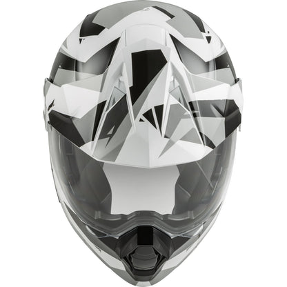 Fly Racing Odyssey Summit Helmet Black/White/Grey Large [MPN: 73-8334L]_728281