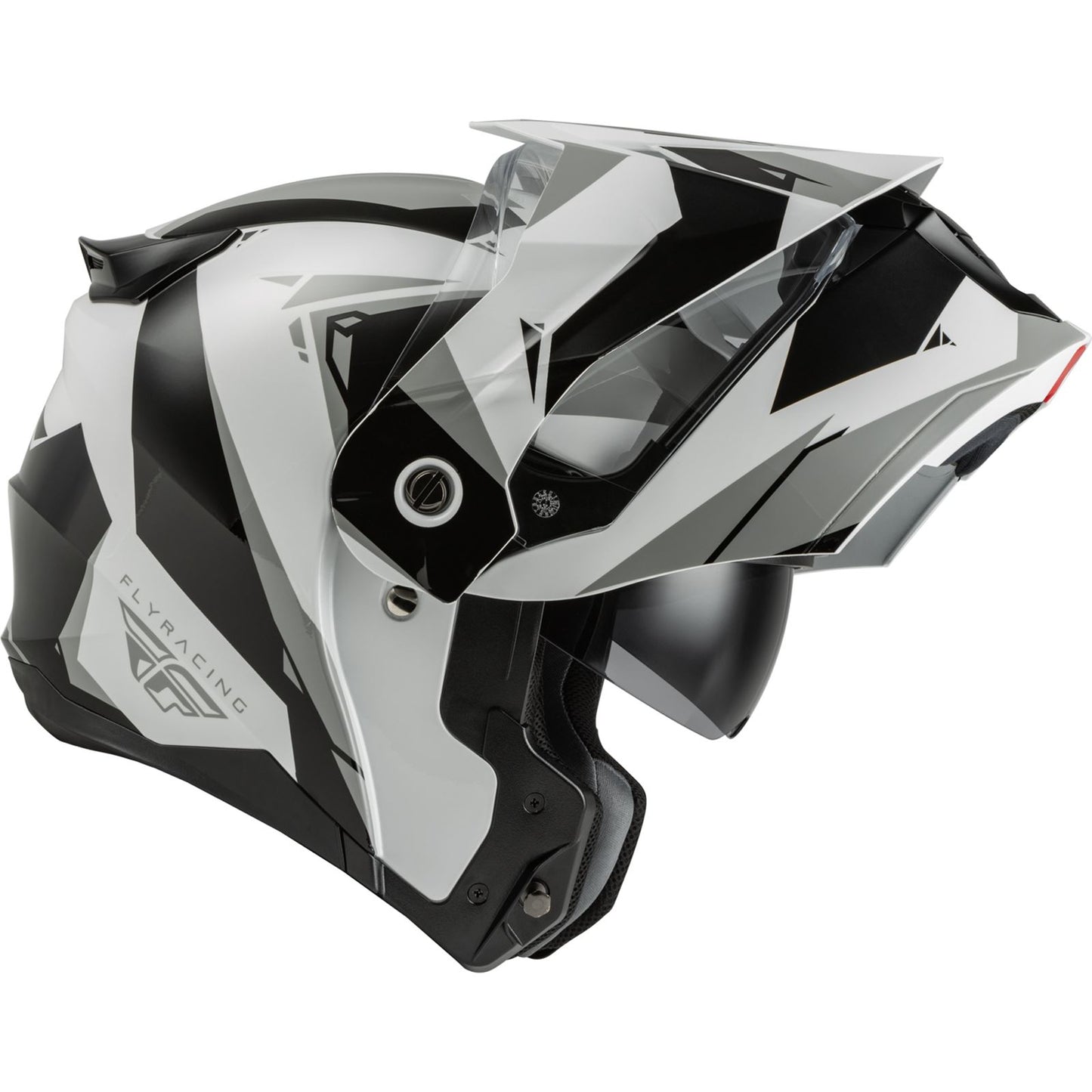 Fly Racing Odyssey Summit Helmet Black/White/Grey Large [MPN: 73-8334L]_728279
