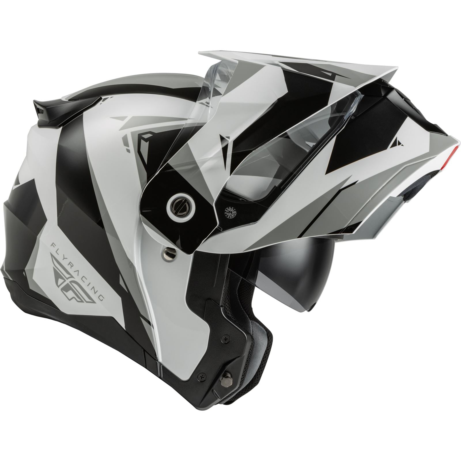 Fly Racing Odyssey Summit Helmet Black/White/Grey Large [MPN: 73-8334L]_728279