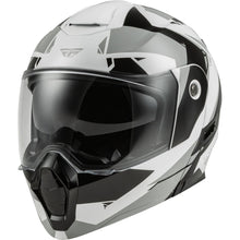 Fly Racing Odyssey Summit Helmet Black/White/Grey Large [MPN: 73-8334L]_728278