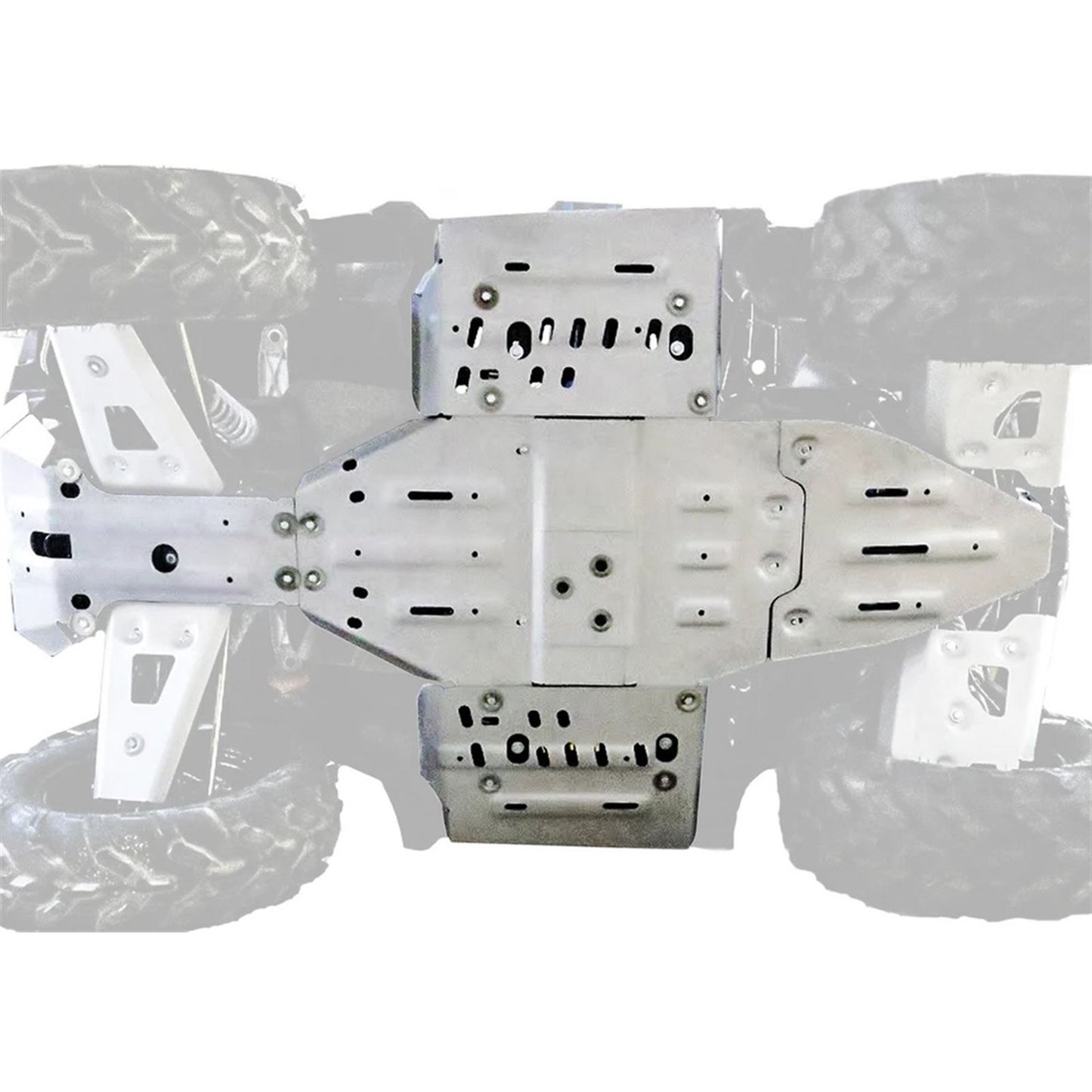 Rival Powersports USA Central Skid Plate - Alloy - for Polaris Sportsman OPEN BOX [MPN: 2444.7437.1CP]_1701949