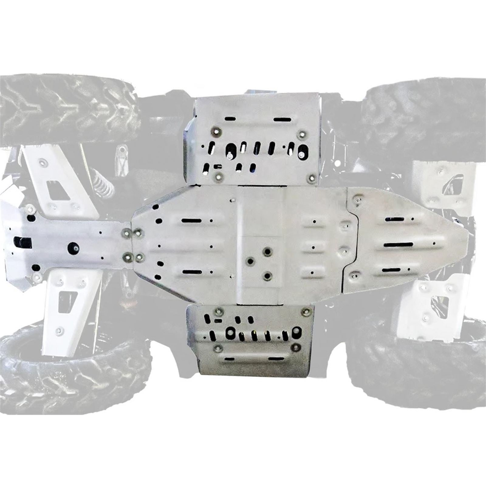 Rival Powersports USA Central Skid Plate - Alloy - for Polaris Sportsman OPEN BOX [MPN: 2444.7437.1CP]_1701949