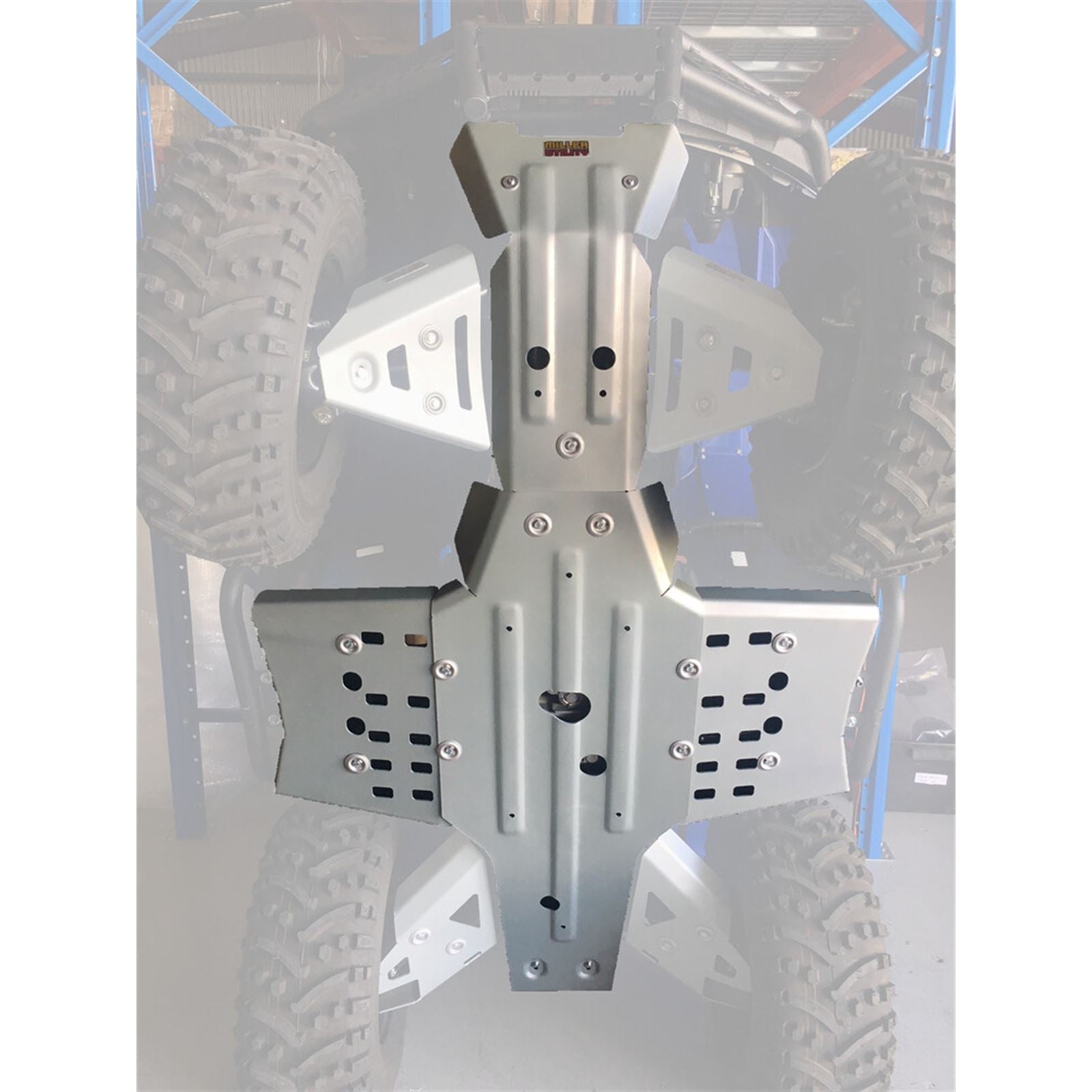 Rival Powersports USA Central Skid Plate - Alloy - For Yamaha YFM450 2444.7153.1CP_861108