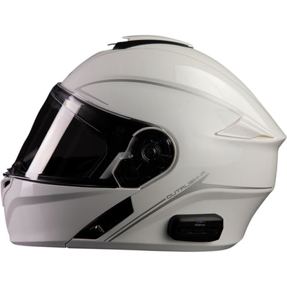 Sena Outrush R Flip-Up Helmet - Glossy White - Large OPEN BOX [MPN: OUTRUSHR-GW00L3]_1878474