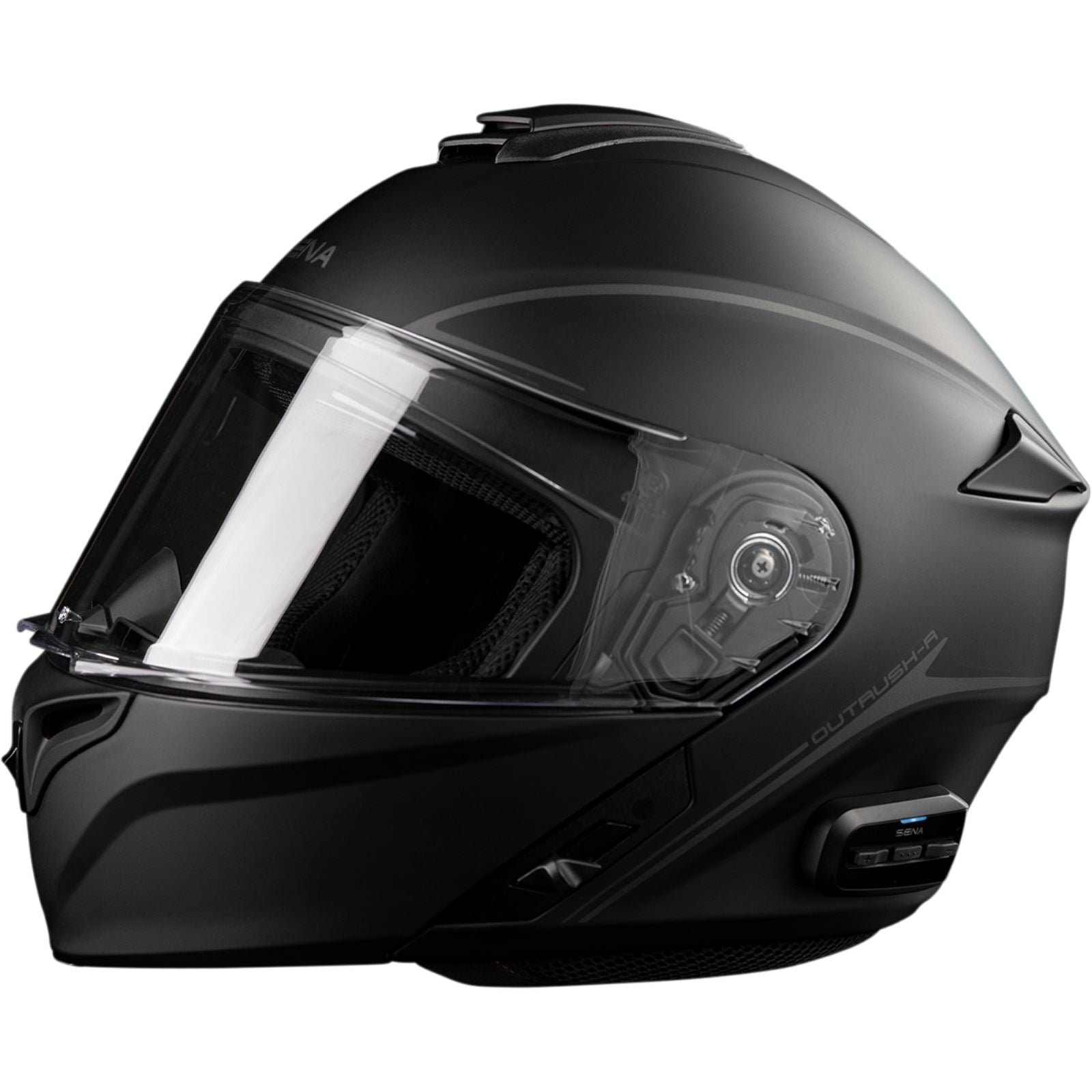 Sena Outrush R Flip-Up Helmet - Matte Black_1469693