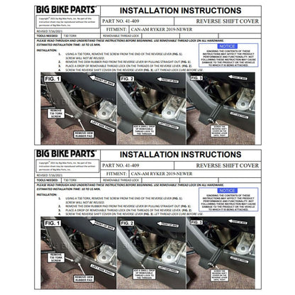 Show Chrome Reverse Shift Lever Cover for Can-Am Ryker 41-409_1171418
